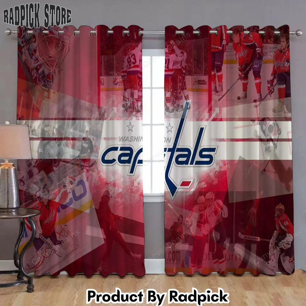 Radpick washington capitals professional team 2 window curtains curtains living room curtains for window rp852137